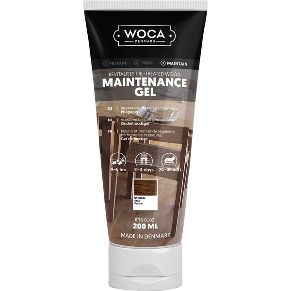 WOCA Maintenance Gel refreshing and regenerates all wood surfaces suitable