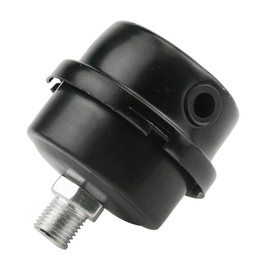 WMYCONGCONG 2pcs 1/4" 12.5mm Air Compressor Silencer Filter Metal Intake Filter Noise Muffler Silencer Air Compressor Intake Filter (12.5mm) + 2pcs Replacement Filter Element