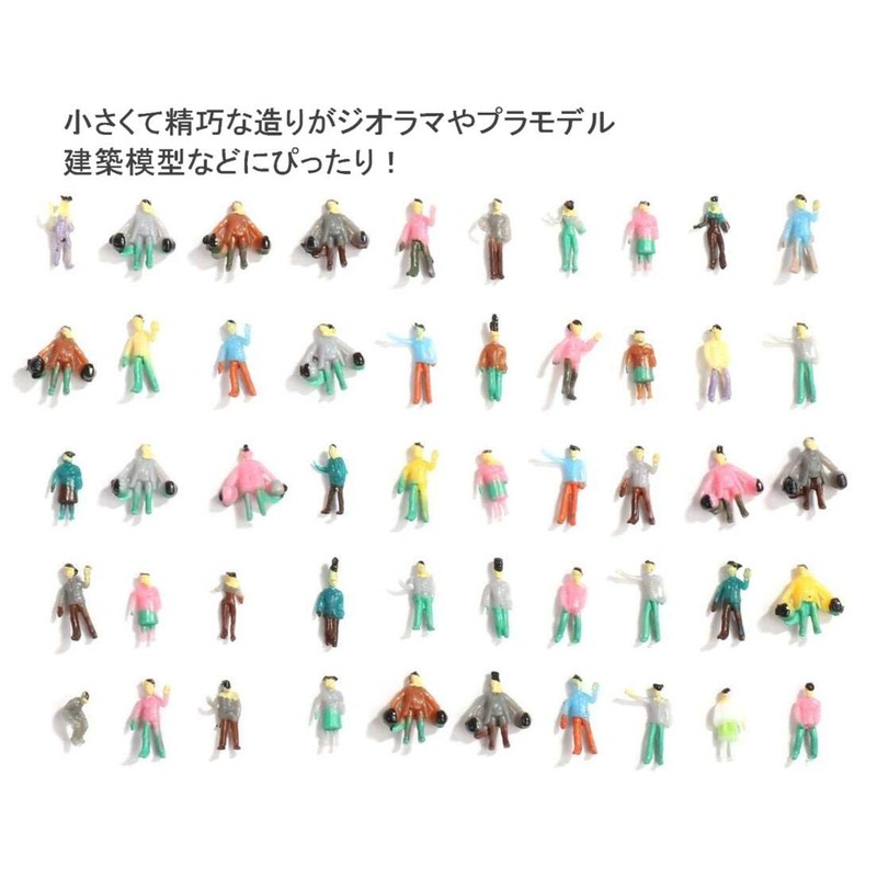 Diorama N Gauge Doll, 1/200 Scale, Massive 200 Figures, Set