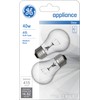 GE Incandescent 40 Watt Soft White A15 Appliance Bulbs 2
