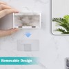 PARKMANI 2 PCS Toothbrush Holders Wall Mounted with Cover, Electric