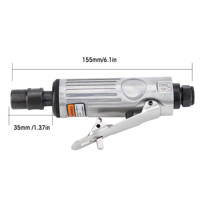 16 Pcs Air Die Grinder Kit,25000RPM 1/4" 1/8" Pneumatic Rotary