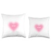 Glowing Affection: A Radiant Heart Design Throw Pillow