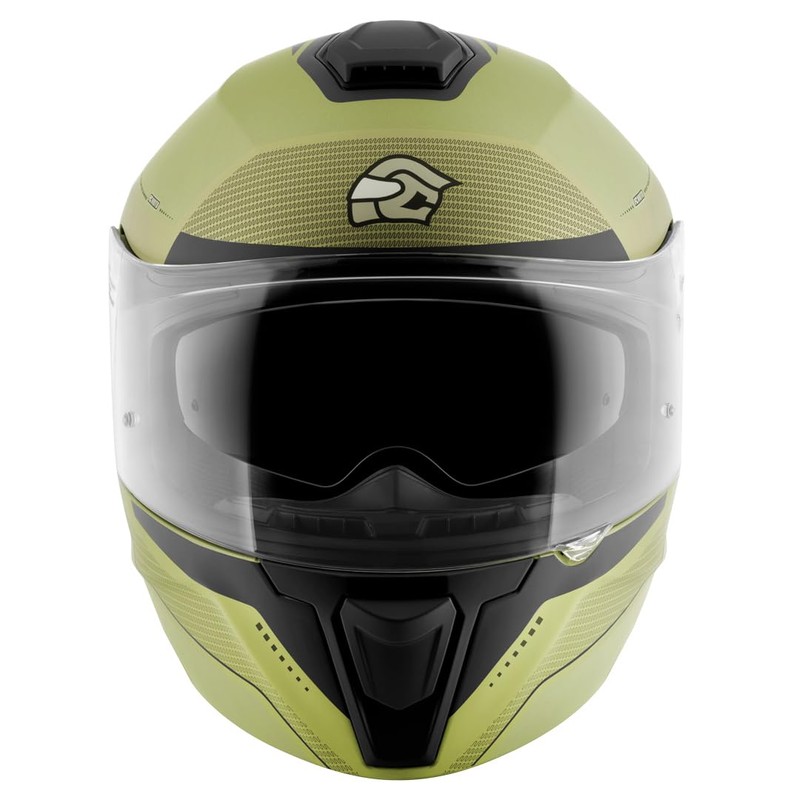 FC-Moto Novo Circuit Flip-Up Helmet, Green/Black, M (57/58)