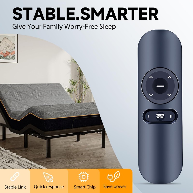 ZWP Replacement Remote Control Compatible for OKIN Tempur-Pedic Sealy Ease
