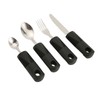 4pcs Special Supplies Adaptive Utensils Stainless Steel Slip Resistance Weighted