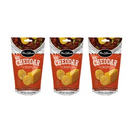 Mrs. Cubbison's Cheese Crisps - 100% Real Cheese, Keto Friendly, Great for Snacking and Salad Topper - Cheddar Flavor (1.98 Ounce (Pack of 3))