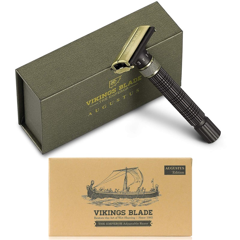VIKINGS BLADE The Emperor Adjustable Safety Razor Augustus Edition (Vintage