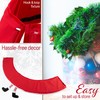 DECO EXPRESS Christmas Tree Skirt - Funny Christmas Santa Tree