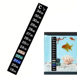 Aquarium Thermometer Fish Tank Sticker Temperature Strip Dual Scale