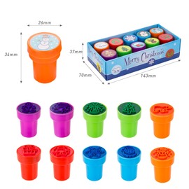 KESOTE Christmas Stamps for Kids, Assorted Self Ink Christmas Stampers Holiday Stamps for Kids Christmas Party Favor Treat Bag Fillers Chirstmas Stocking Stuffers