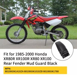 M MATI Rear Fender Black Fits Honda XR80R XR100R 1985 1986-2000 New Plastic Mud Guard