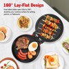 KEINVE 1000W Pizza Maker, 2-in-1 Indoor Griddle and Pizza Cooker,