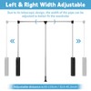 WYJREES Pull Down Closet Rod, Pull Down Clothing Rod for