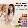 BSpecter 2 PCS Organic Castor Oil Roll On with Rose