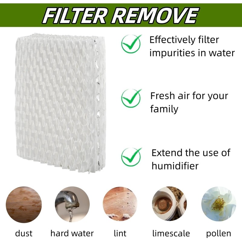 6 PACK WF813 Humidifier Filter Replacement Compatible with Equate EQWF813