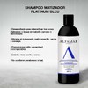 Shampoo Matizador Platinum Bleu Alfamar - Neutraliza Tonos Amarillo, Verde