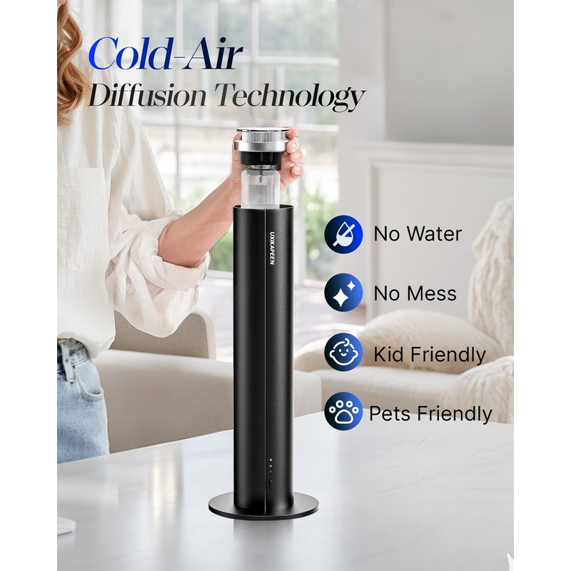 Diffuser for Home Large Room,Waterless Essential Oil Diffuser with 2000