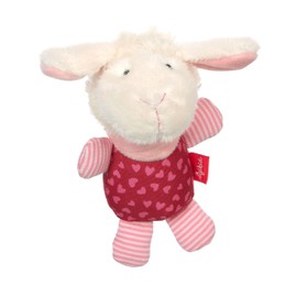 SIGIKID 42727 Grasping Toy Schnuggi Girl Baby Toy Recommended from 3 Months Pink/White