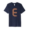 Creative Bold Leather Letter E - Design - Alphabet -