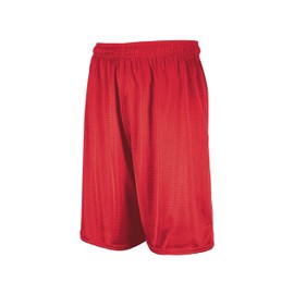 Russell Athletic Big Boys' Youth Mesh Short, True Red, Medium