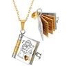 Geyynow Grandson Necklace from Grandma, Adjustable Chapter Books Necklace Gifts
