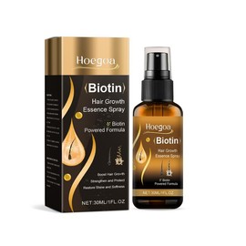 Hoegoa Men and Women Hair Growth Serum - Castor Oil & Biotin Hair Growth Spray Hair Regrowth Treatment for Scalp Hair Loss Hair Thinning For Thicker Longer Fuller Healthier Hair 30ml - Specification: 2 pack