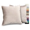 BEAUTEX Lea Velvet Cushion Covers, Set of 2, Premium Cushion