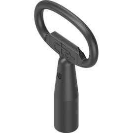 CTA Dichtungen 8 mm square key made of Gd-Zn in black 1C04-02