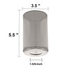 Voguad Smoke Gray Glass Lamp Shade 2 Pack, Industrial Glossier