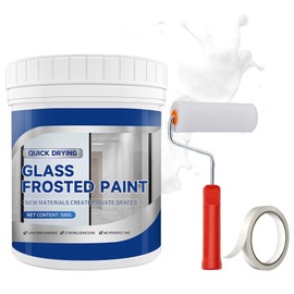 Miioto Frosted Glass Paint, Window Privacy Film - 500 g Frosted Glass Paint for Glass, Frosted Glass, Water-based Privacy Screen, Window, Matt Opaque, Suitable for Bathroom, Kitchen, Office
