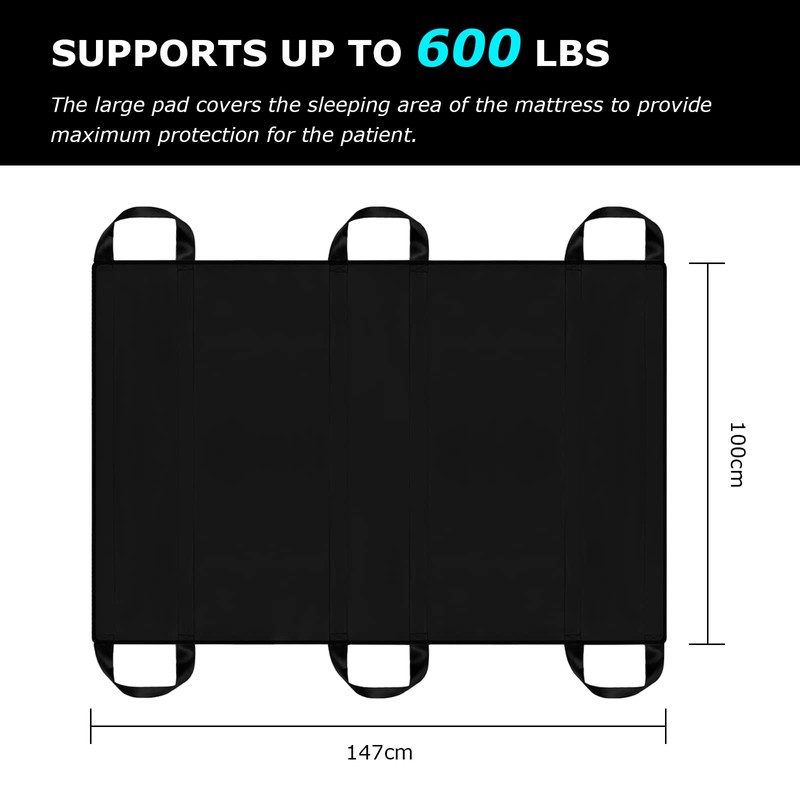 [LOSCHEN] Positioning Bed Pad with Handles,Patient Transfer Board with Handles,Suitable
