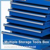 P.I.T. Portable Five-Drawer Steel Tool Box, Blue Hand Carry Tool