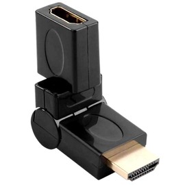 Audio Fan HDMI Adapter 19 Pin Male to Female Curved Twisted Connector 1080p