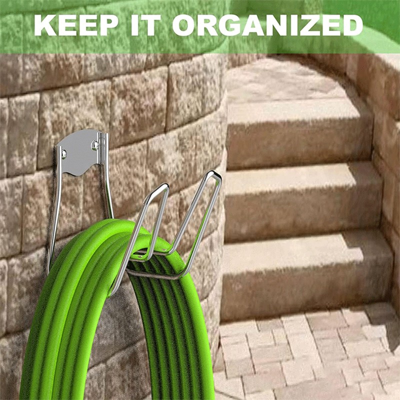 Garden Hose Holder Heavy Duty Hose Hanger Wall Mount for