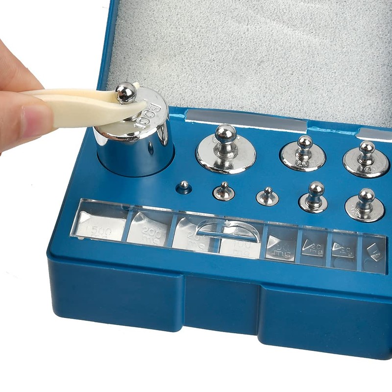 Calibration Weights Set, 17 Pieces, 10 mg-100 g, Calibration Weights