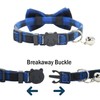 Cat Collar Breakaway with Bell and Bow Tie, Plaid Design
