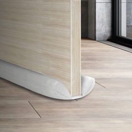 3 x MOXVIO Home Double Under Door Draught Excluder, Water Proof Snow Proof 600D Oxford Fabric Door Draft Excluder, 70 to 90 cm Adjustable Door Draft Stopper, Premium Window Draught Excluder (White)