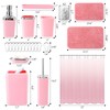 XLHOMO Bathroom Accessory Set–Bathroom Sets with Shower Curtain and Rugs,