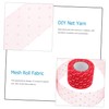 IWOWHERO 2 Rolls Dots Pattern Net Yarn Decorative Mesh Roll