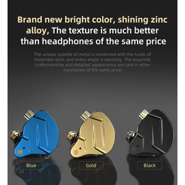 CCA KZ ZSN Pro X Dual Driver In Ear Earphone 1BA 1DD Wired Earphone HiFi Sport Gaming Earbuds Headphones Compatibility for Phone Computer Tablet with Gift Set