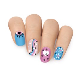 MOYOU LONDON Semi Cured Gel Nail Strips, 20 Pc. Gel Wraps for Nails, Easy Apply & Remove for Salon-Quality Manicure, Works with Any Nail Lamps - foxicure 03