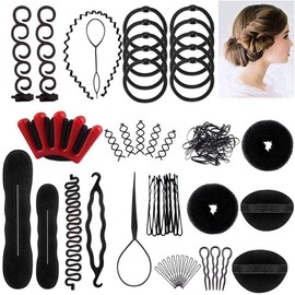 Hsthe Sea Hair coil tool set Hairstyle Tool Accessories Hair Braiding Tool Ball head spiral clip pull method needle hair braid for Hair Styling