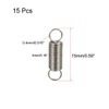 sourcing map Extended Tension Spring Wire Diameter 0.016", OD 0.16",