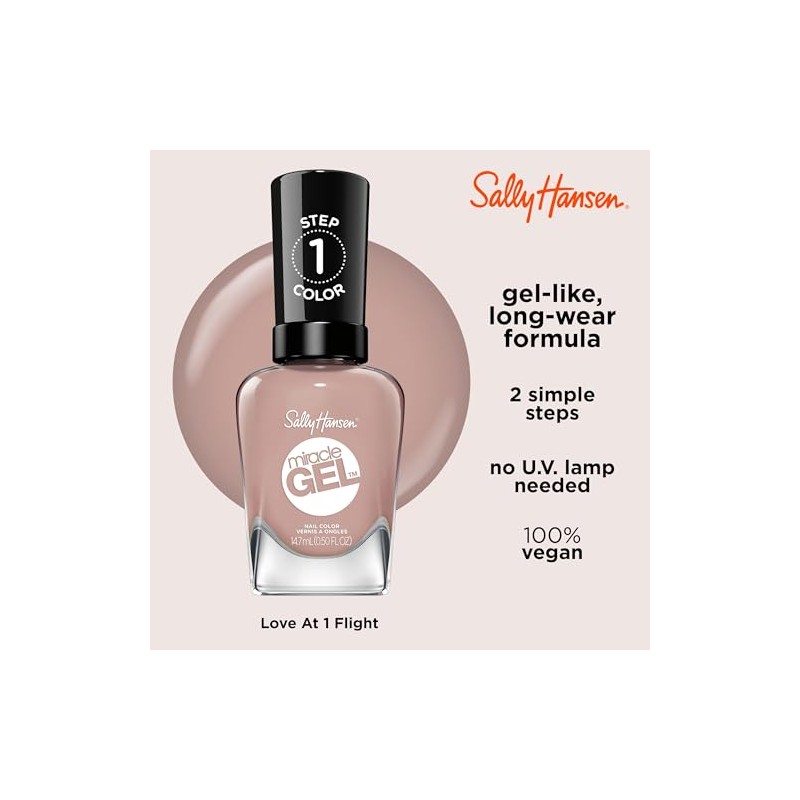 Sally Hansen Miracle Gel Travel Seekers Collection, Nail Polish, Love