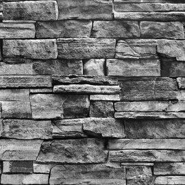 Jeweluck Grey Brick Wallpaper Peel and Stick Wallpaper 17.7inch×118.1inch Faux Stone Self Adhesive Wallpaper Kitchen Backsplash Peel and Stick Brick Contact Paper Removable Wall Paper Decor Vinyl