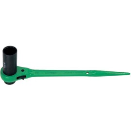 Super Single Long Socket, Double Ended Ratchet Wrench (Claw Type), Hex Opposite Side: 9.4 x 1.0 inches (24 x 27 cm), RN2427L
