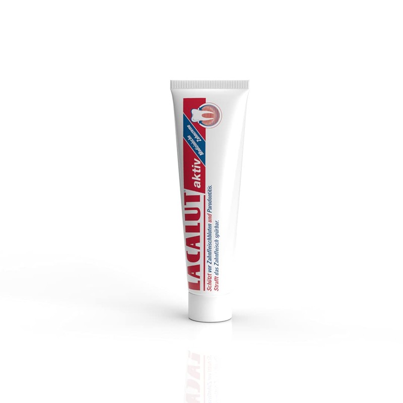 LACALUT Active Tooth Cream, 100 ml Toothpaste, Immediately Noticeable Firming