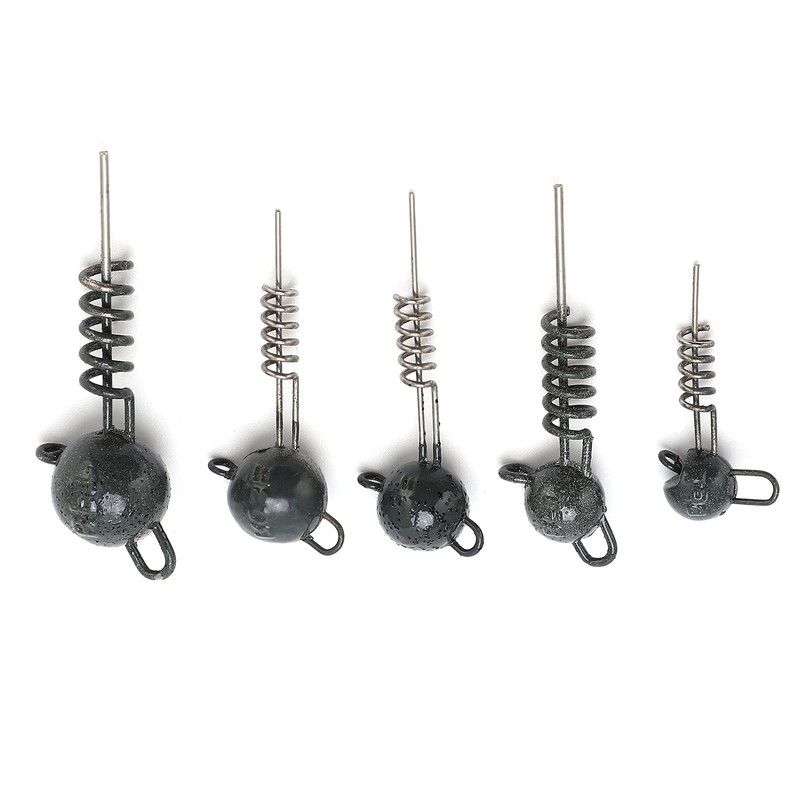 Jig Heads Hooks,5‑20g Durable Fish Head Hooks with Round Jig