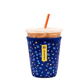 Sok It Java Sok Iced Coffee & Cold Soda Insulated Neoprene Cup Sleeve (Paws and Bones, Small: 16-20oz)